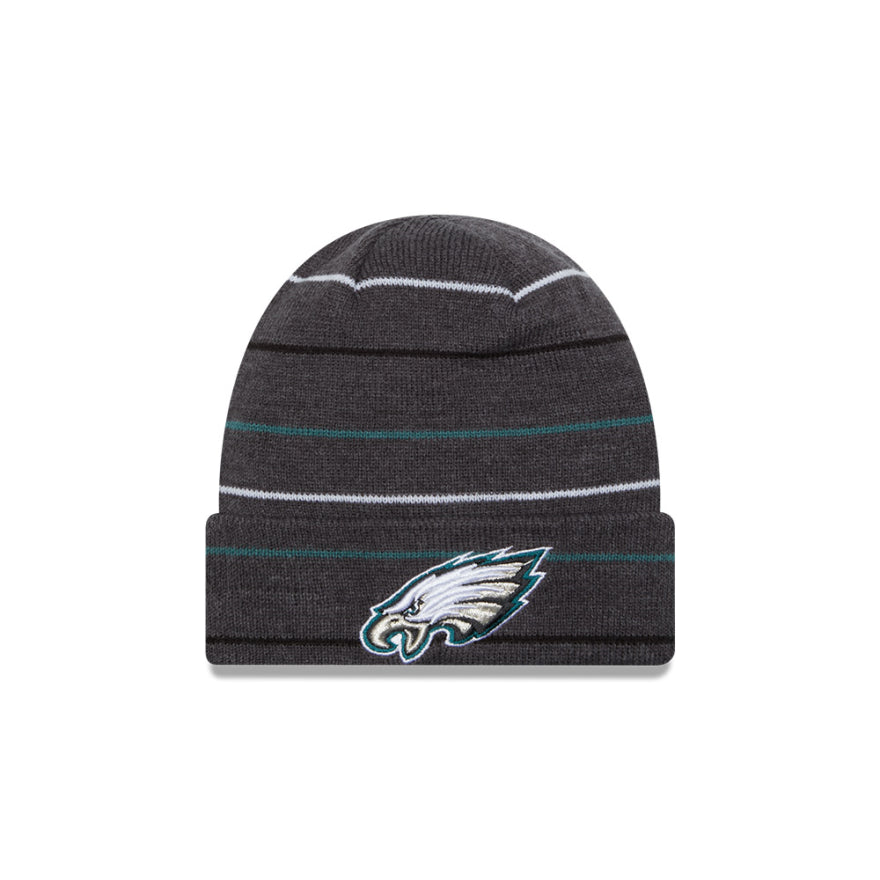 Eagles New Era Knit Rowed Hat