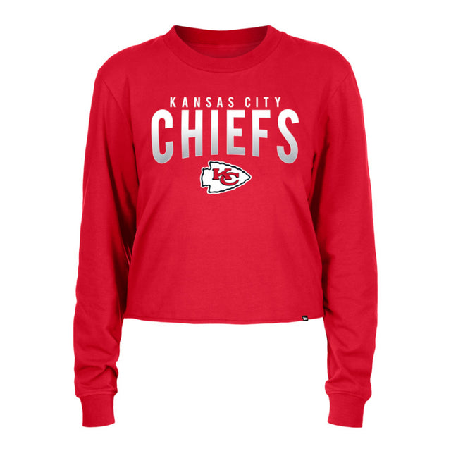 Chiefs New Era Women's Cropped Long Sleeve T-Shirt