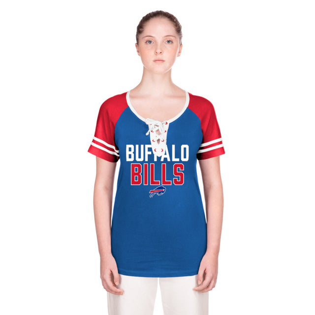 Bills New Era Womens Lace Up T-Shirt