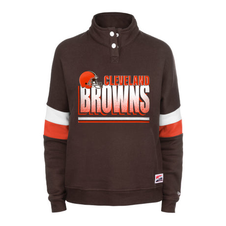 Browns New Era Womens Mockneck Sweatshirt