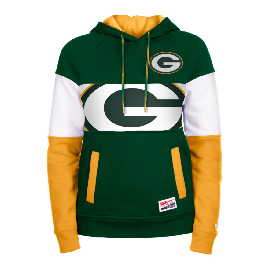 Packers New Era Womens Color Block Sweatshirt