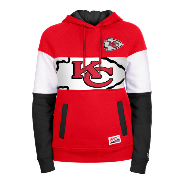 Chiefs New Era Womens Color Block Sweatshirt