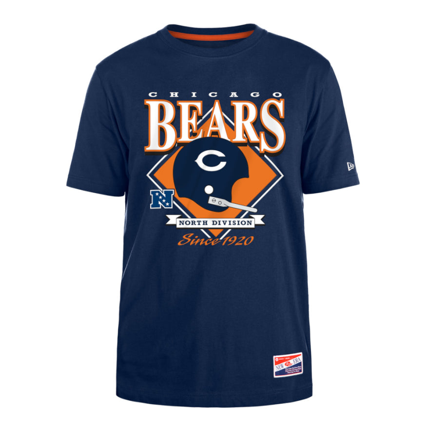 Bears New Era Men's Helmet Logo T-Shirt