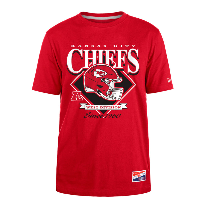 Chiefs New Era Men's Helmet Logo T-Shirt