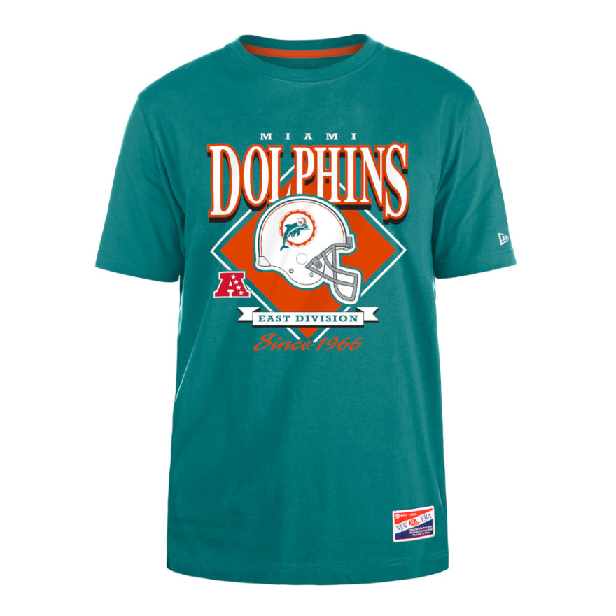 Dolphins New Era Men's Helmet Logo T-Shirt – Pro Football Hall of Fame