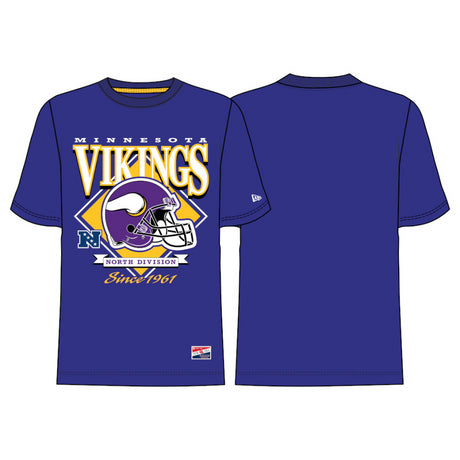 Vikings New Era Men's Helmet Logo T-Shirt