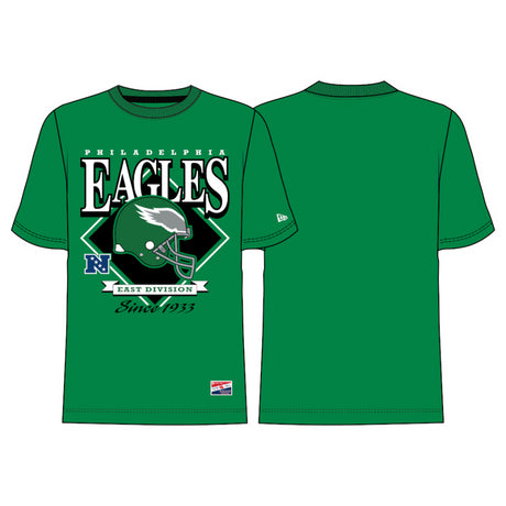 Eagles New Era Men's Helmet Logo T-Shirt