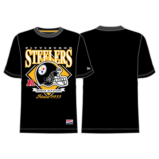 Steelers New Era Men's Helmet Logo T-Shirt