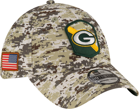 Packers New Era 2023 39THIRTY Salute to Service Hat