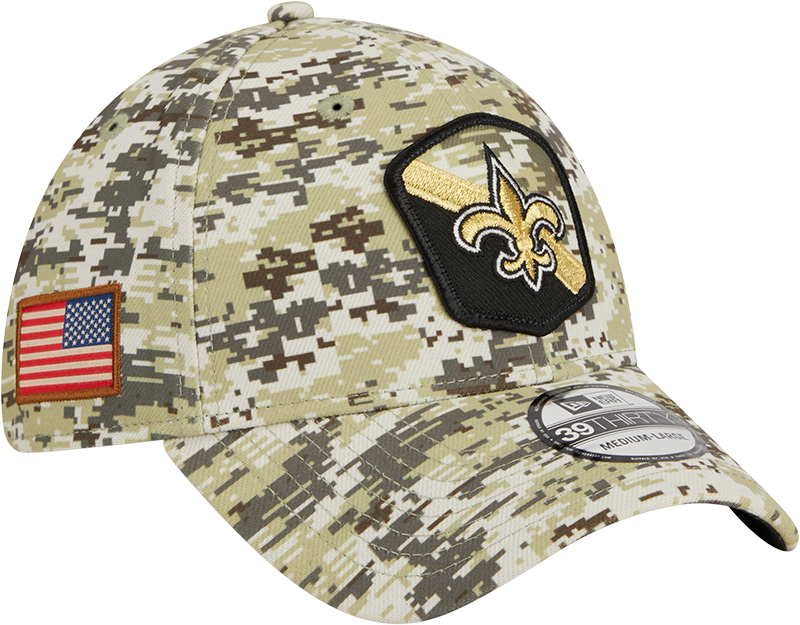 Saints New Era 2023 39THIRTY Salute to Service Hat