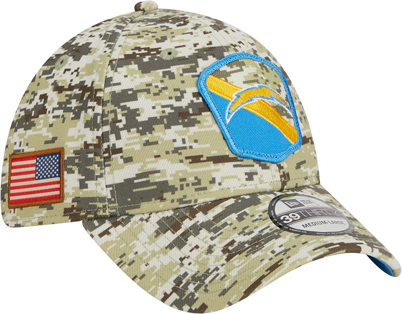 Chargers New Era 2023 39THIRTY Salute to Service Hat