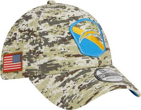 Chargers New Era 2023 39THIRTY Salute to Service Hat