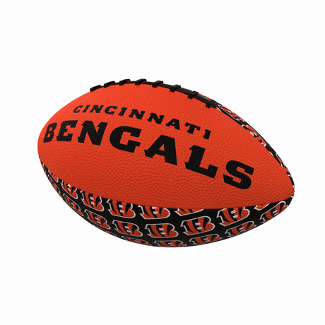 Bengals Logo Brands Repeating Rubber Mini Football