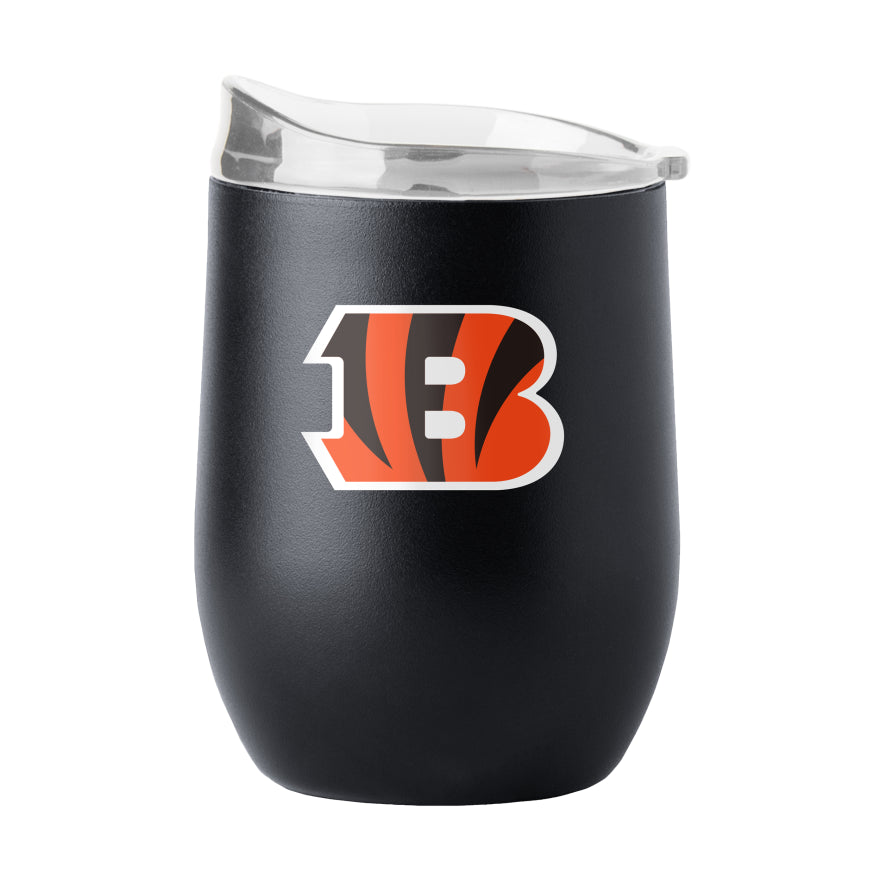 Bengals Powder Coat Curved Beverage Glass – Pro Football Hall of Fame