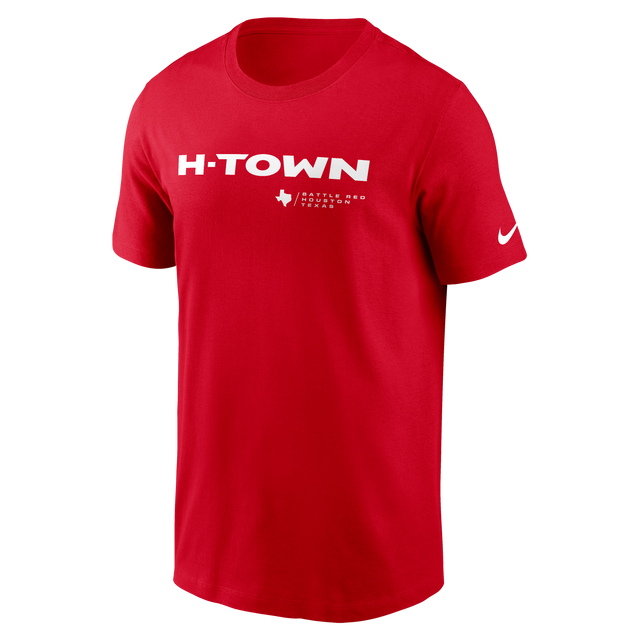 Texans Men s Nike H Town Wordmark T Shirt Pro Football Hall of Fame