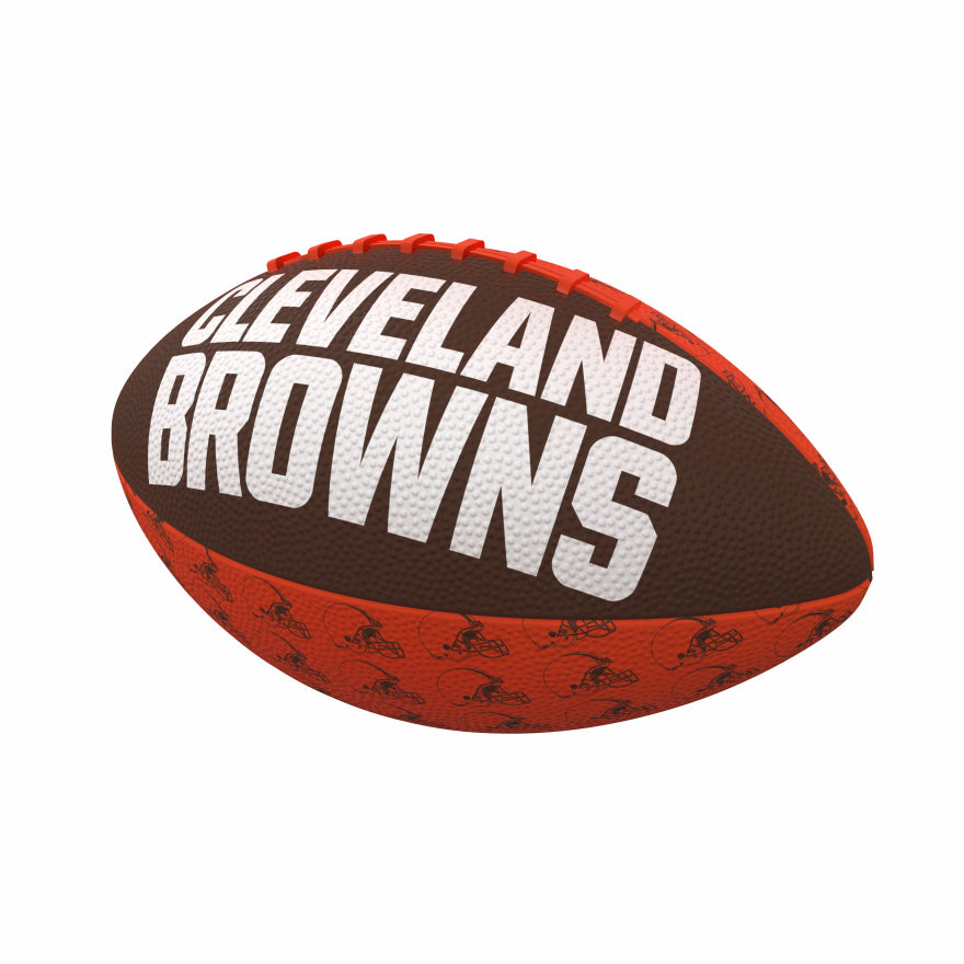 Browns Logo Brands Rubber Mini Football
