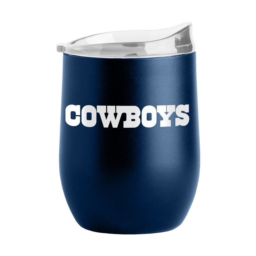 Cowboys Powder Coat Curved Beverage Glass