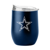 Cowboys Powder Coat Curved Beverage Glass