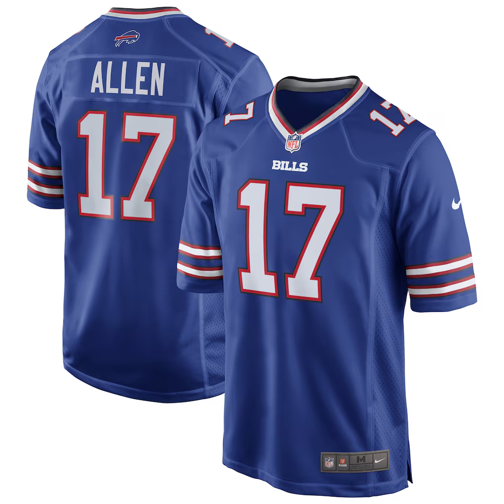 Bills Josh Allen Nike Men's Blue Game Jersey