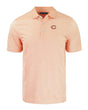 Bears Cutter and Buck Men's Orange Pike Eco Symmetry Print Recycled Polo