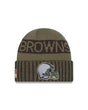 Browns 2025 Men's New Era Salute to Service Knit