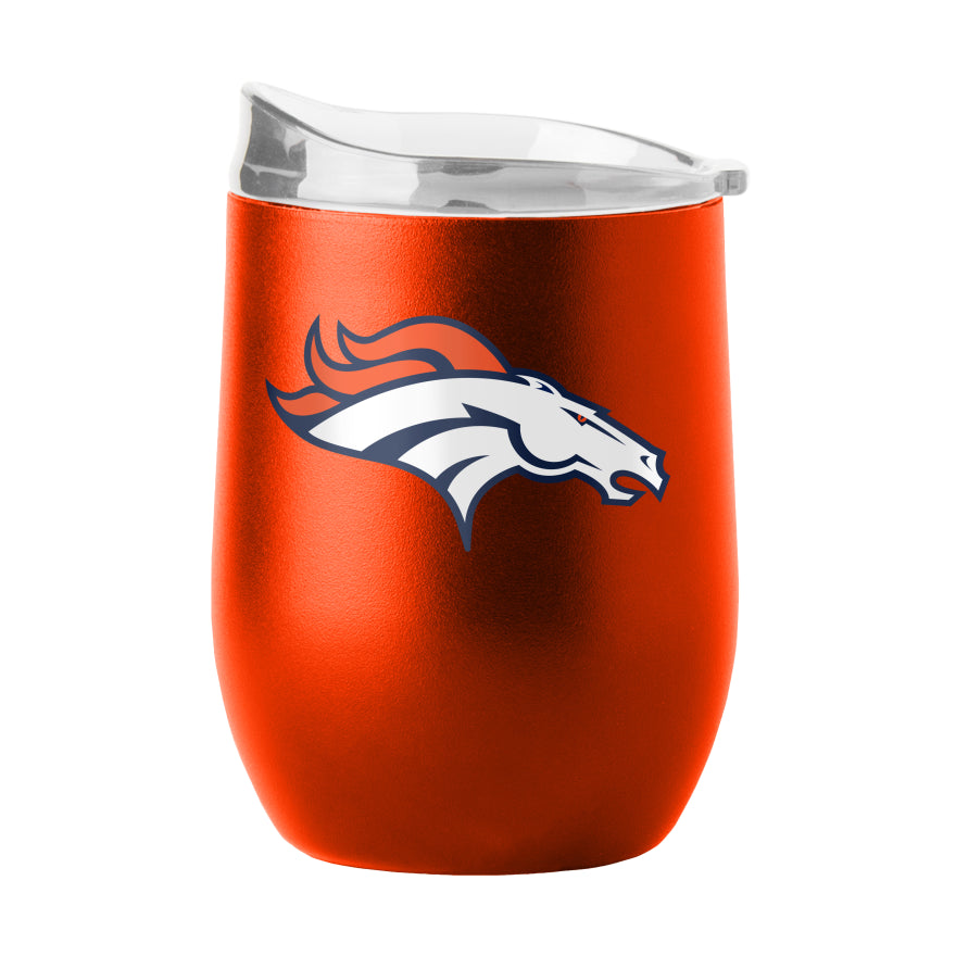 Broncos Powder Coat Curved Beverage Glass