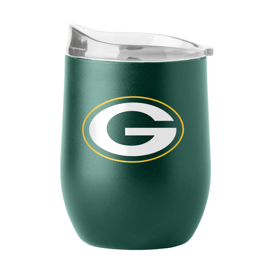 Packers Powder Coat Curved Beverage Glass