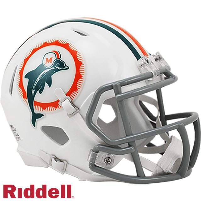 Dolphins 1972 Speed Mini Throwback Helmet