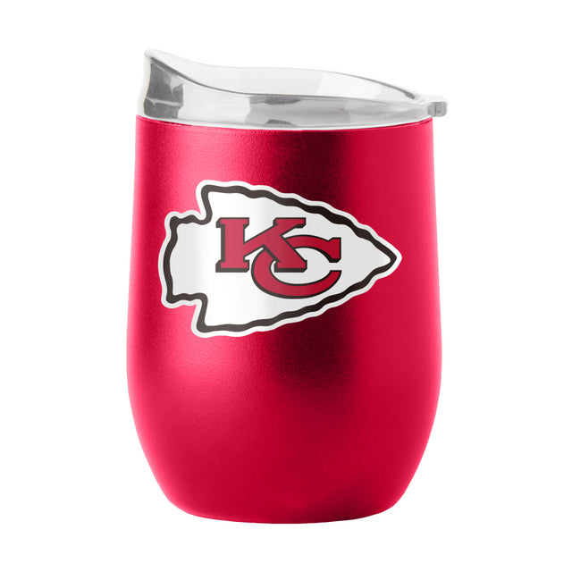 Chiefs Powder Coat Curved Beverage Glass