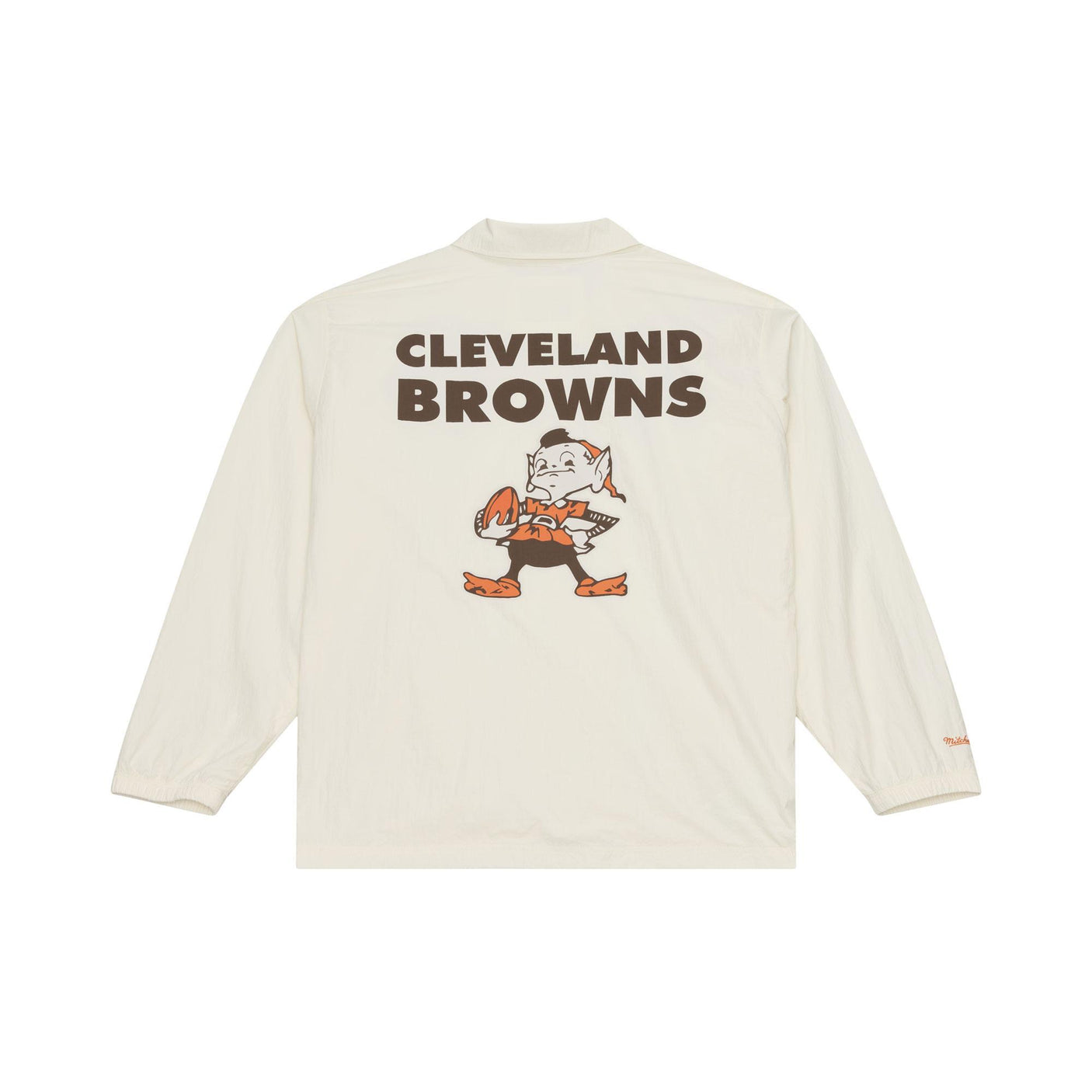 Browns 2026 Mitchell & Ness Men's NFL Retro Roots Coaches Jacket (10355343229204)