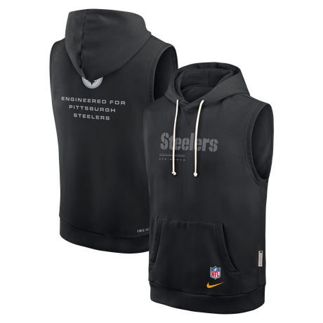 Steelers 2026 Nike Men's Dri-Fit Sleeveless Fleece Hoodie