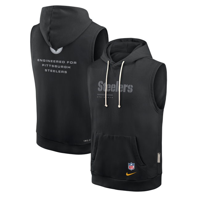 Steelers 2026 Nike Men's Dri-Fit Sleeveless Fleece Hoodie