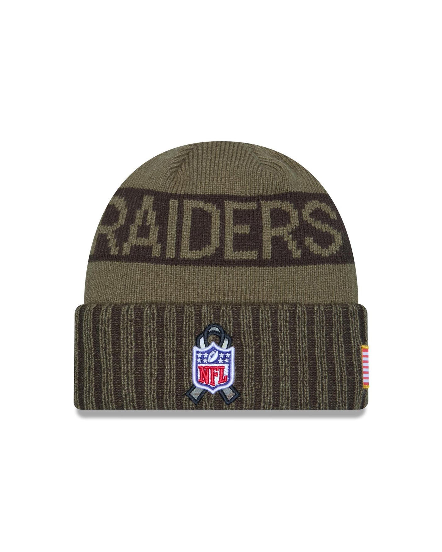 Raiders 2025 Men's New Era Salute to Service Knit