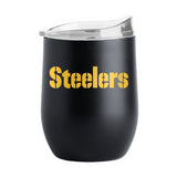 Steelers Powder Coat Curved Beverage Glass