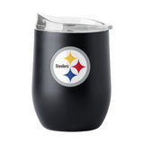 Steelers Powder Coat Curved Beverage Glass