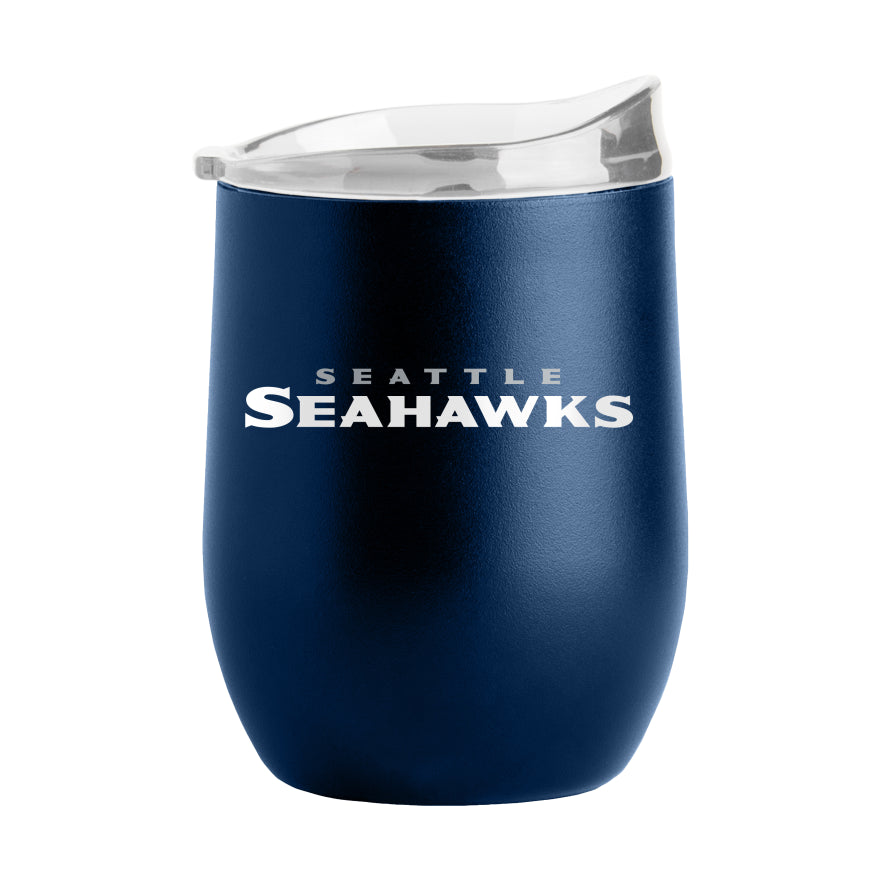 Seahawks Powder Coat Curved Beverage Glass