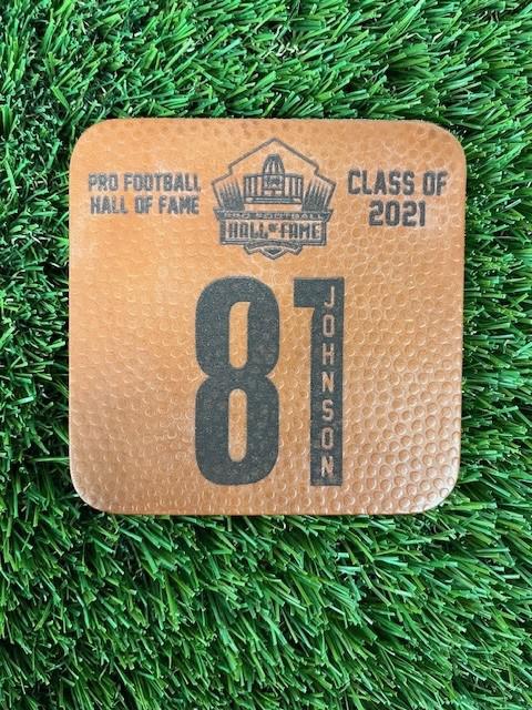 Calvin Johnson Leather Player Coaster