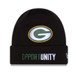 Packers 2025 New Era Men's Inspire Change Black Knit