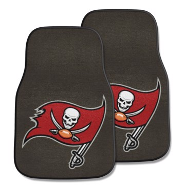 Buccaneers 2-Piece Carpet Car Mat Set