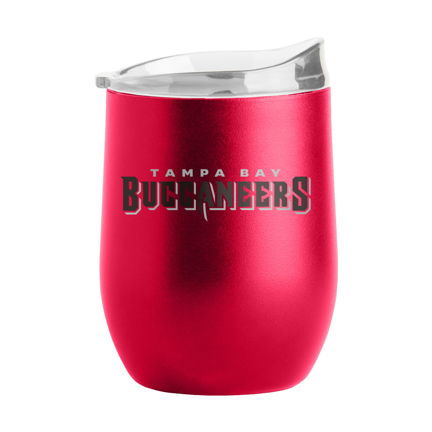 Buccaneers Powder Coat Curved Beverage Glass