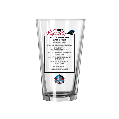 Panthers Luke Kuechly Pint Glass