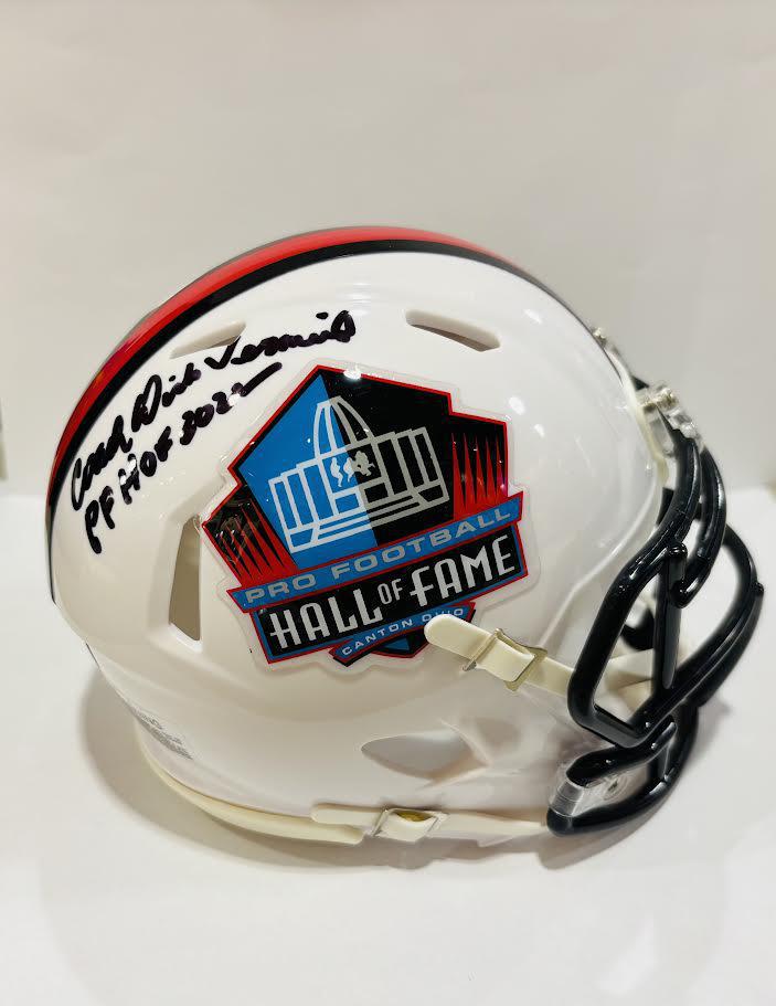 Dick Vermeil Class of 2022 Autographed Hall of Fame White Mini Helmet With HOF Inscription