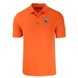 Browns Cutter and Buck Men's Orange Forge Eco Fine Line Stripe Recycled Polo