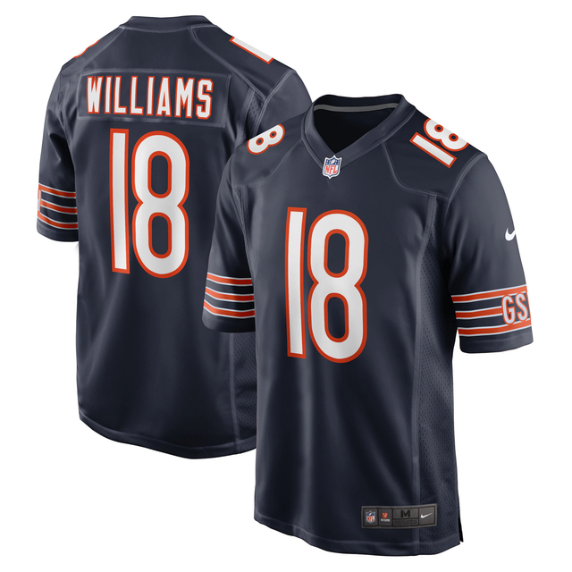 Bears Caleb Williams Men's Navy Nike Game Jersey