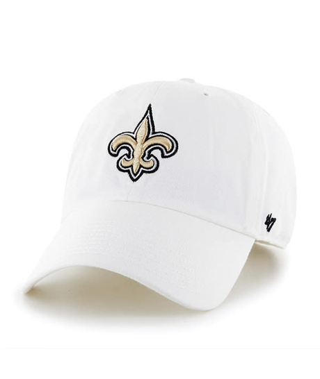 Saints 2026 '47 Brand Men's White Clean Up Hat