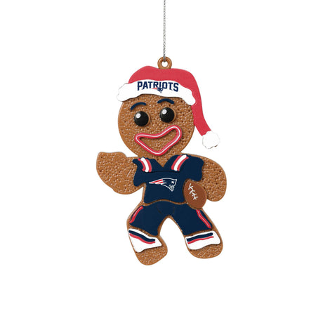 Patriots Gingerbread Man in Uniform Ornament