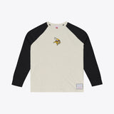 Vikings 2026 Mitchell & Ness Retro Roots Premium Long Sleeve T-Shirt