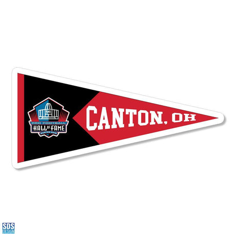 Pro Football Hall of Fame 3" Pennant Vinyl Decal