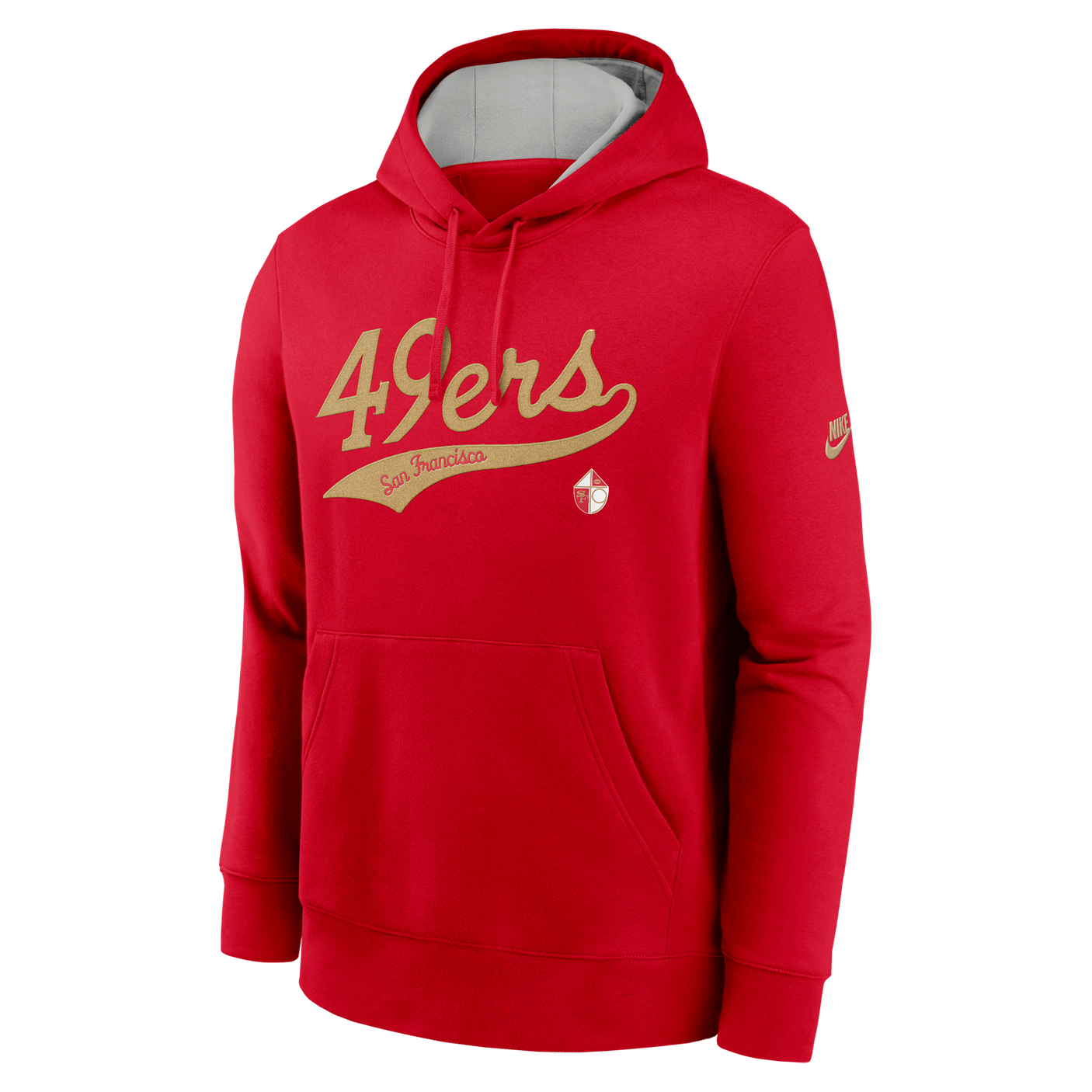 49ers 2024 Nike Men's Rewind Logo Sweatshirt