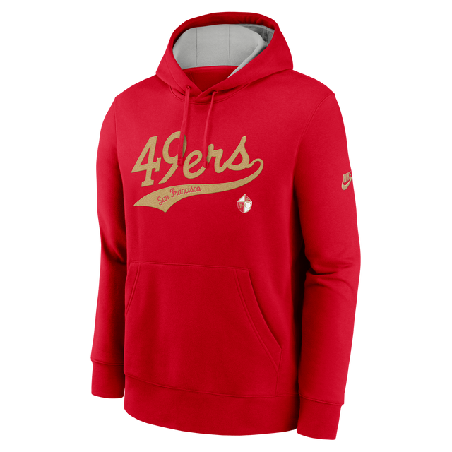 49ers 2024 Nike Men's Rewind Logo Sweatshirt